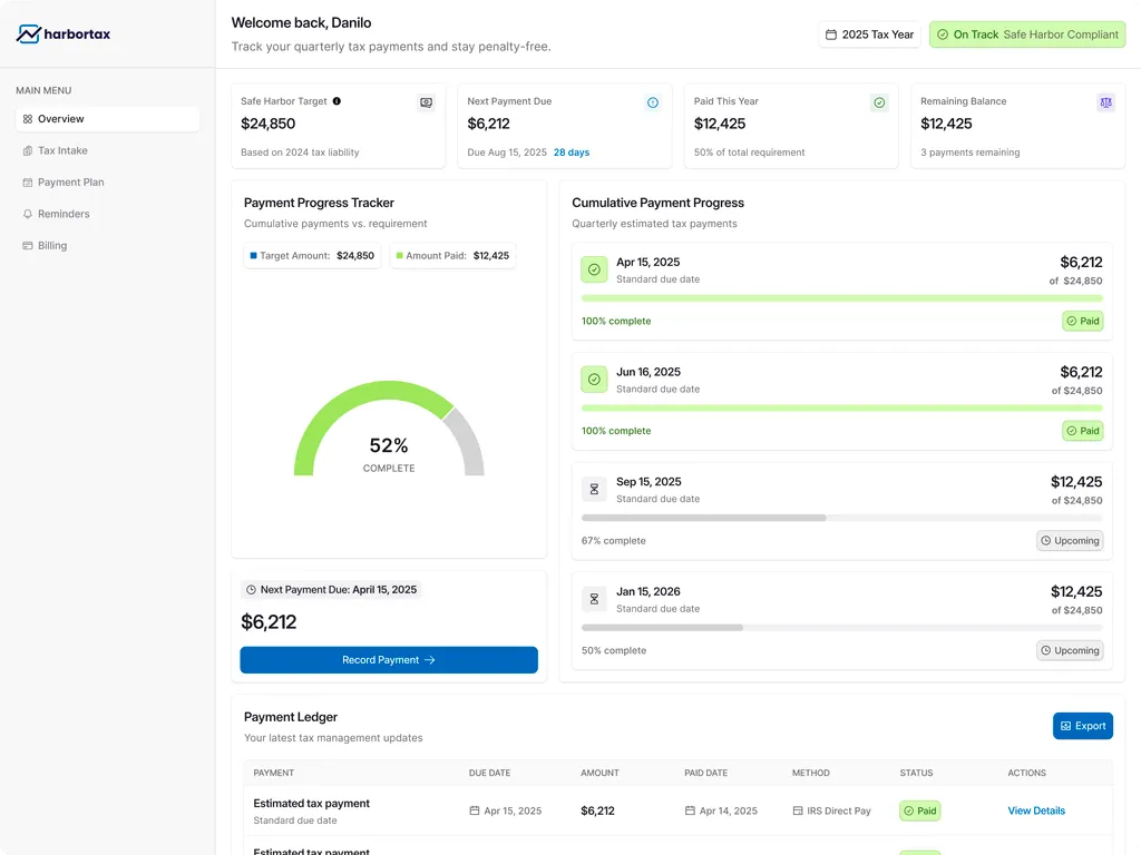 Harbortax - Tax tracking CRM