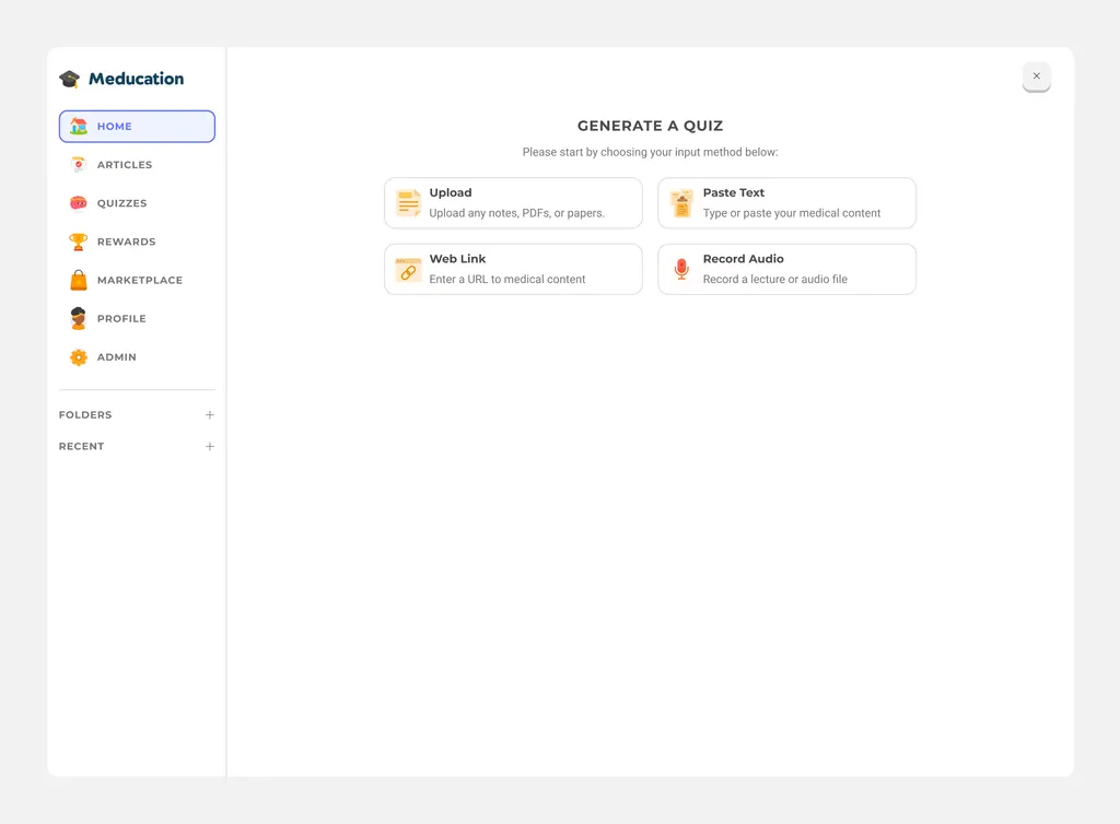 Meducation - AI-powered medical learning platform