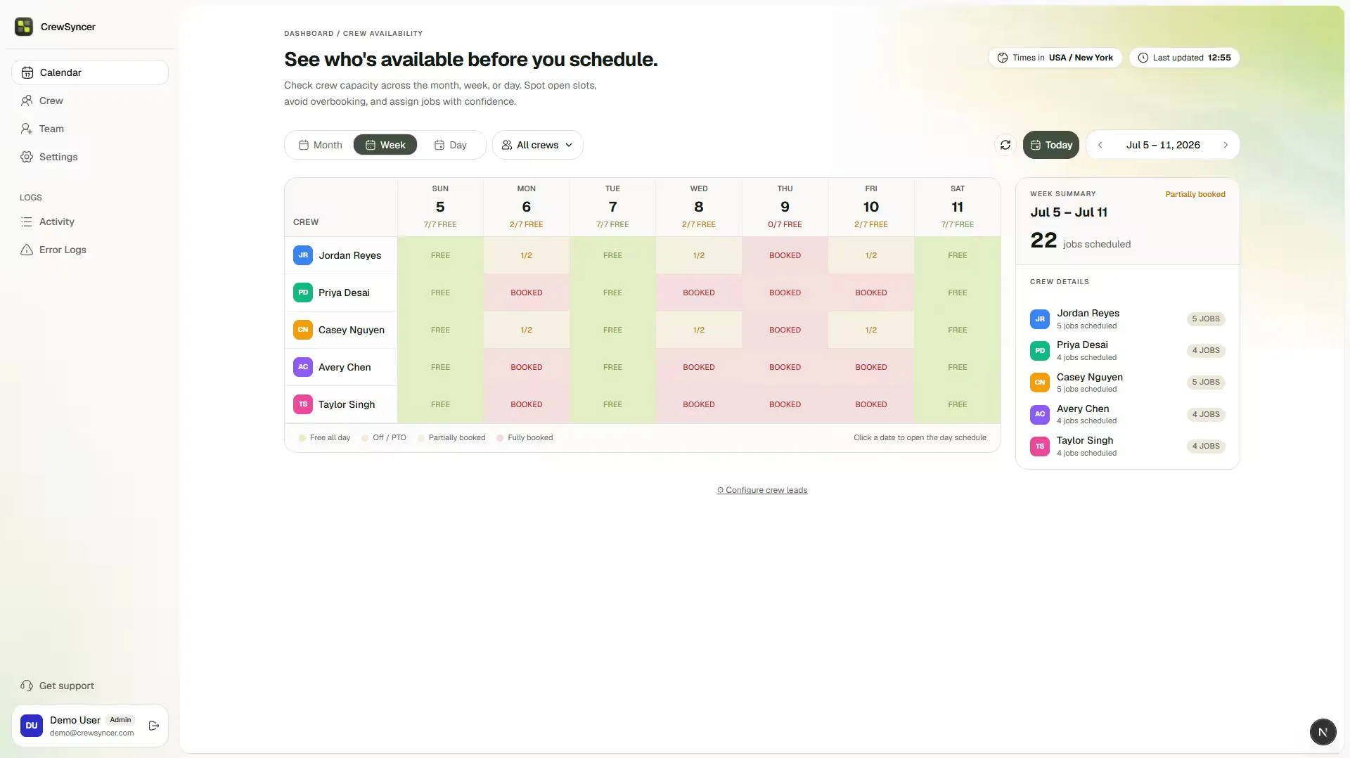 Crewsyncer: Crew scheduling built on Jobber