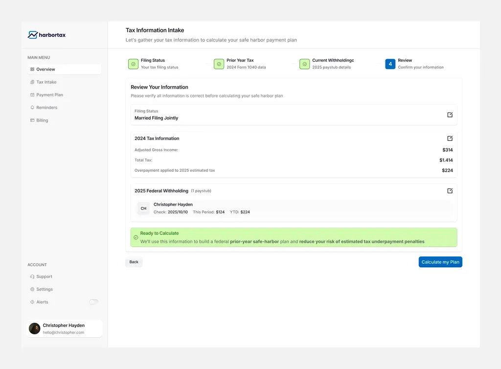 Harbortax - Tax tracking CRM