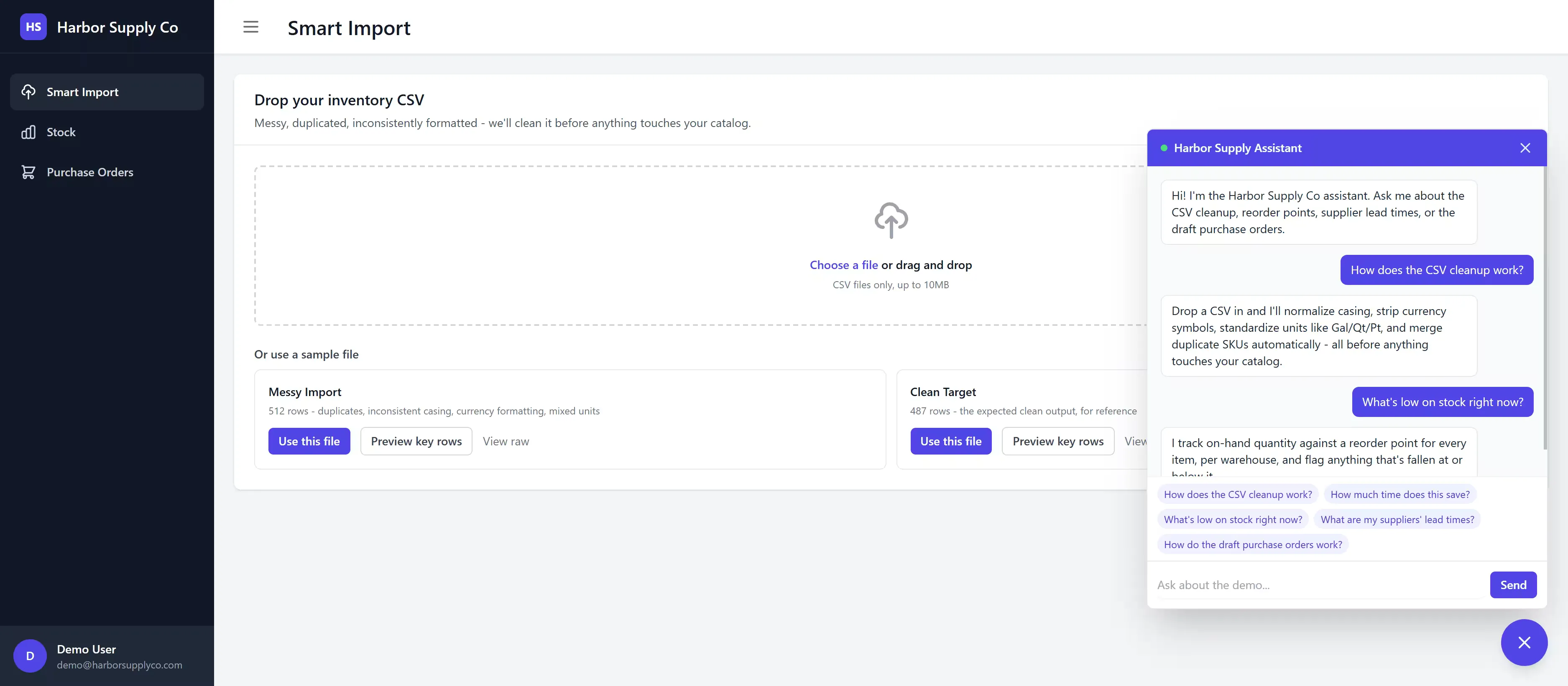 Aims: Event-based inventory operations at scale