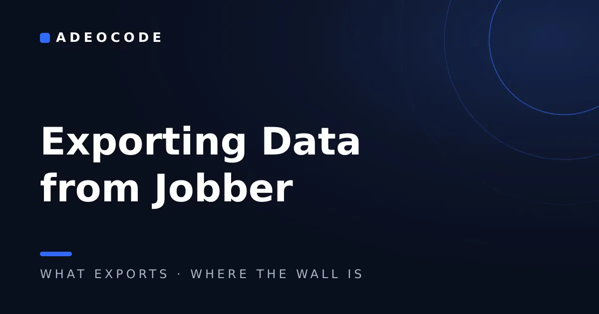 How to Export Data From Jobber (And What You Can't)
